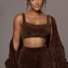 Chocolate Gemma Crop Chenille Top -Lady Clothing Store PRODUCT SEPT272021 240