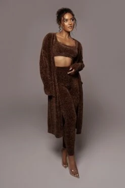 Chocolate Gemma Crop Chenille Top -Lady Clothing Store PRODUCT SEPT272021 247