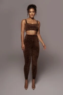 Chocolate Gemma Crop Chenille Top -Lady Clothing Store PRODUCT SEPT272021 252