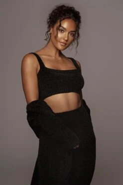 Black Gemma Crop Chenille Top -Lady Clothing Store PRODUCT SEPT272021 273 188fbbd7 2f2b 42c4 9c4c c2c738f1fc07