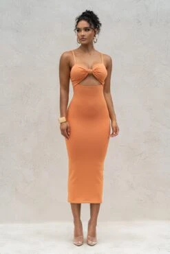 Orange Midnight Memories Midi Dress 10 Orange Midnight Memories Midi Dress -Lady Clothing Store PRODUCT SEPT92022 KNITS 1