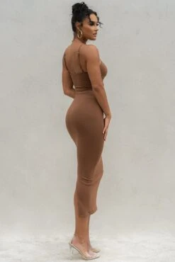 Chocolate Midnight Memories Midi Dress 30 Chocolate Midnight Memories Midi Dress -Lady Clothing Store PRODUCT SEPT92022 KNITS 159