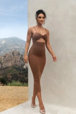 Chocolate Midnight Memories Midi Dress 20 Chocolate Midnight Memories Midi Dress -Lady Clothing Store PRODUCT SEPT92022 KNITS 163