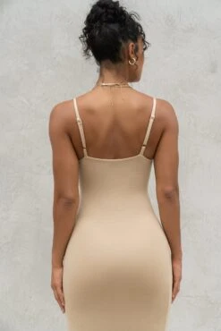 Beige Midnight Memories Midi Dress -Lady Clothing Store PRODUCT SEPT92022 KNITS 181