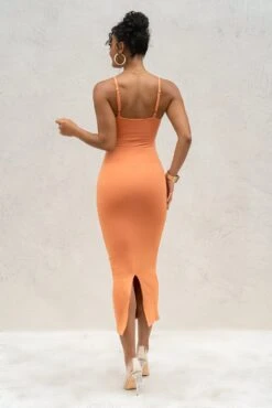 Orange Midnight Memories Midi Dress 15 Orange Midnight Memories Midi Dress -Lady Clothing Store PRODUCT SEPT92022 KNITS 3