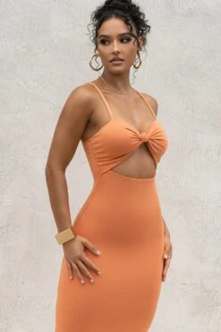 Orange Midnight Memories Midi Dress 12 Orange Midnight Memories Midi Dress -Lady Clothing Store PRODUCT SEPT92022 KNITS 5
