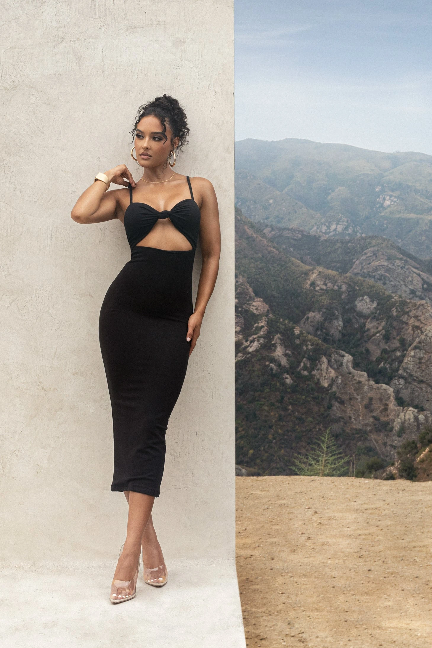 Black Midnight Memories Midi Dress 3 Black Midnight Memories Midi Dress