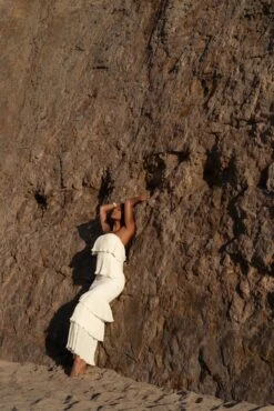 Ivory Casa Blanca Ruffle Dress -Lady Clothing Store SUMMER32022 46