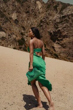 Green Maurine Cutout Dress 31 Green Maurine Cutout Dress -Lady Clothing Store SUMMER32022 5