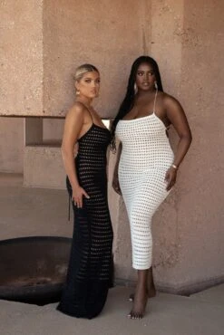 White Palmas Crochet Maxi Dress 29 White Palmas Crochet Maxi Dress -Lady Clothing Store SUMMER4 24