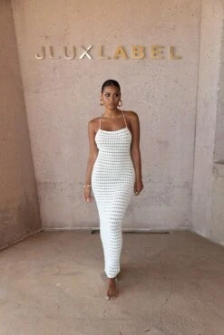 White Palmas Crochet Maxi Dress 25 White Palmas Crochet Maxi Dress -Lady Clothing Store SUMMER4 PRODUCT 49