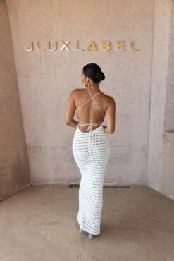 White Palmas Crochet Maxi Dress 39 White Palmas Crochet Maxi Dress -Lady Clothing Store SUMMER4 PRODUCT 50