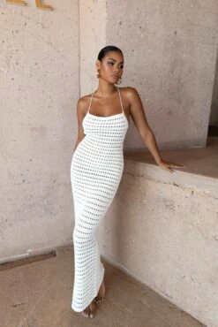 White Palmas Crochet Maxi Dress 31 White Palmas Crochet Maxi Dress -Lady Clothing Store SUMMER4 PRODUCT 54