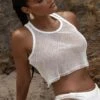 White Fishnet Crop Tank -Lady Clothing Store SUMMER5 2 1424copy