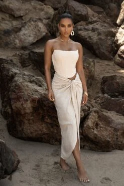 Natural Saylor Linen Sarong -Lady Clothing Store SUMMER5 PART1 54 8e3e79a7 8e88 41a2 ad2b 592149a67447