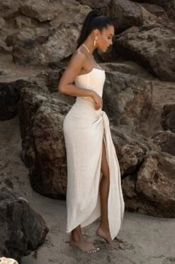 Natural Saylor Linen Sarong -Lady Clothing Store SUMMER5 PART1 55 df57a4f3 0369 4eb8 b02a dbdcfe77c96c