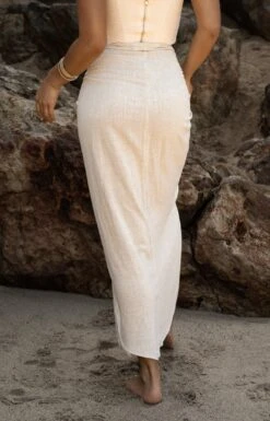 Natural Saylor Linen Sarong -Lady Clothing Store SUMMER5 PART1 58 65328906 8091 4649 b028 4b80822b2043