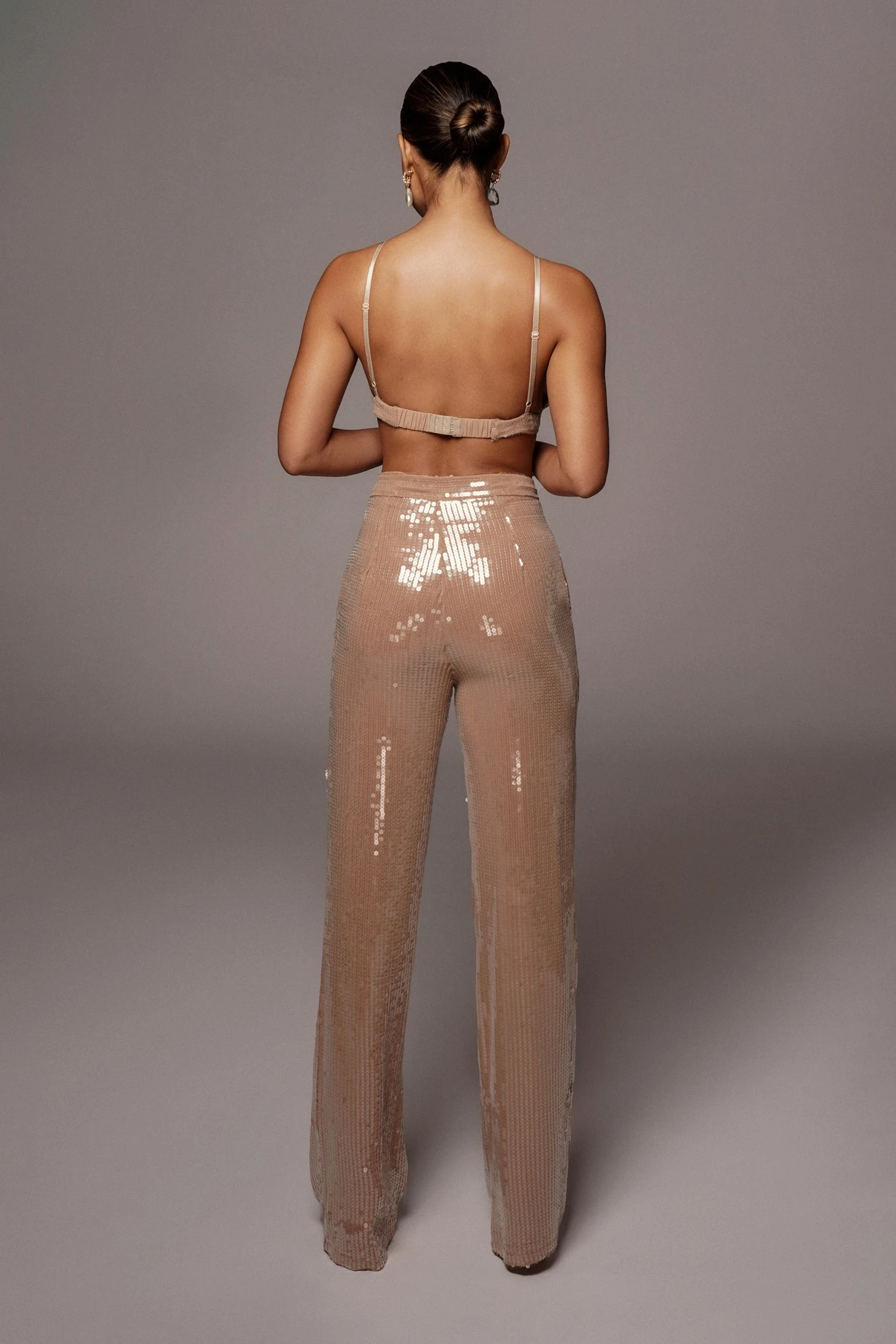 Tan Elowen Sequin Trousers 17 Tan Elowen Sequin Trousers - Image 15