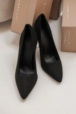 Black Glenna Pointed Toe Pumps -Lady Clothing Store WINTER2022 PART2 90