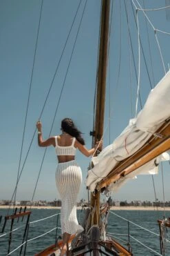 White Melrose Cutout Midi Dress 34 White Melrose Cutout Midi Dress -Lady Clothing Store YACHTCLUB 39