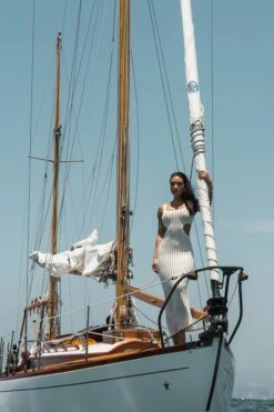 White Melrose Cutout Midi Dress 28 White Melrose Cutout Midi Dress -Lady Clothing Store YACHTCLUB 47