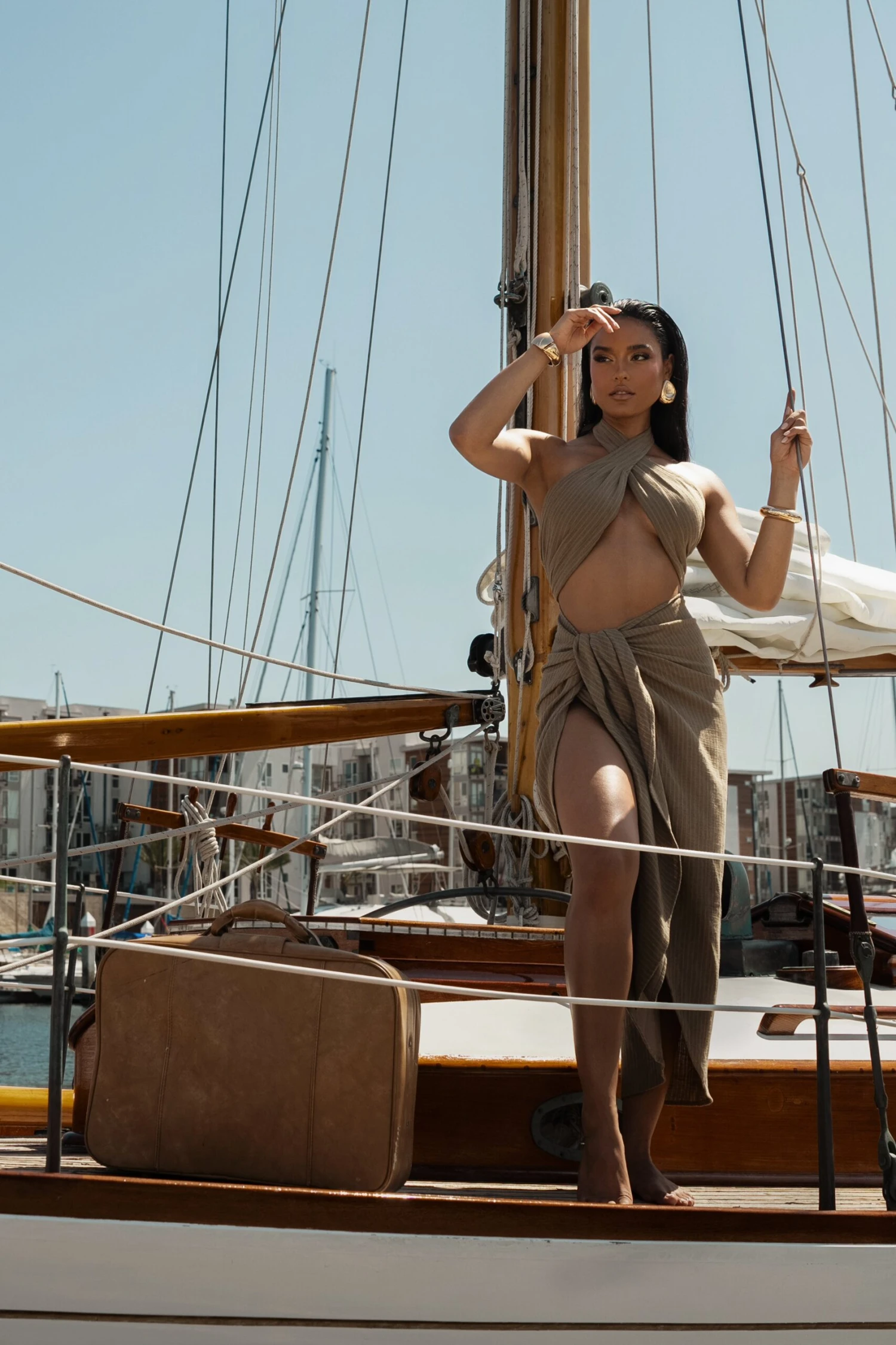 Brown Linen Sahara Dress 9 Brown Linen Sahara Dress - Image 7