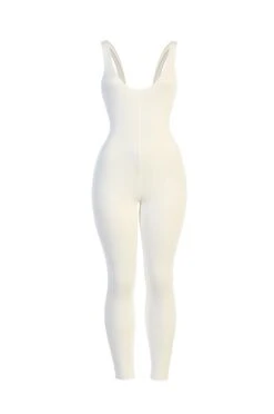 White Alo Double Layer Jumpsuit -Lady Clothing Store whitealojumpsuit